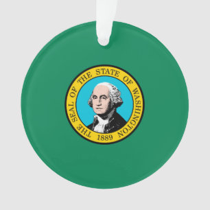 Washington State Flag Design Ornament