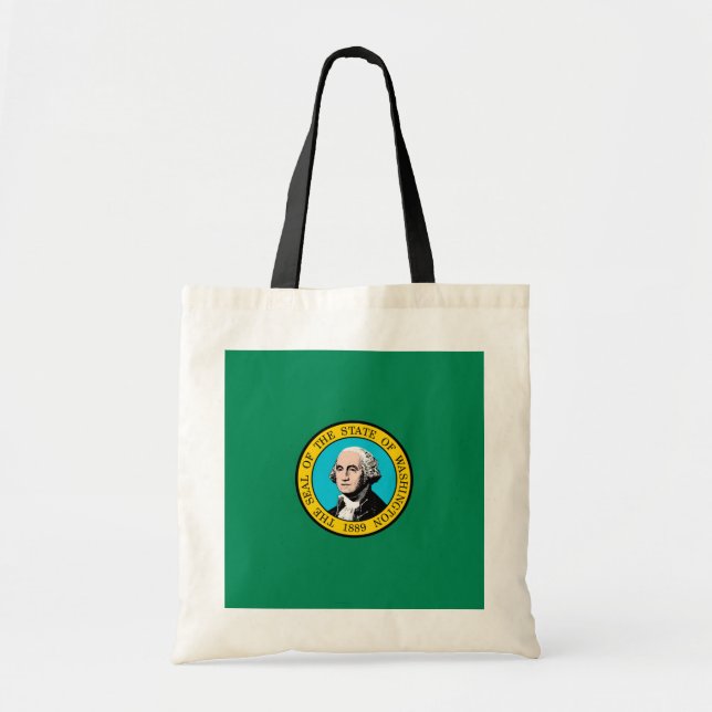 Washington State Flag Design Tote Bag (Front)
