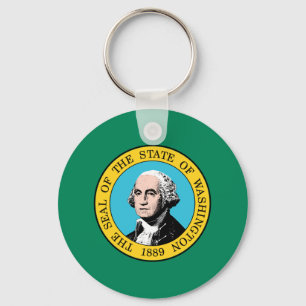 Washington State Flag Key Ring