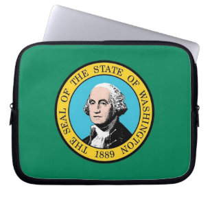 Washington State Flag Laptop Sleeve