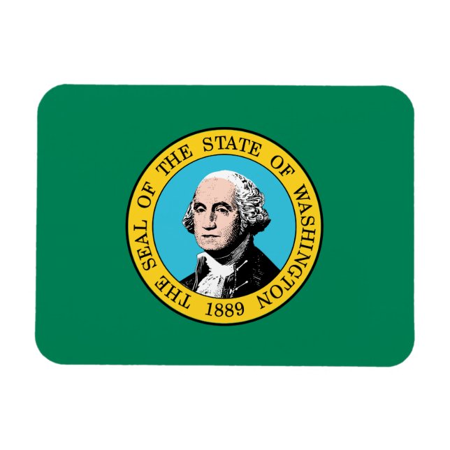 Washington State Flag Magnet (Horizontal)