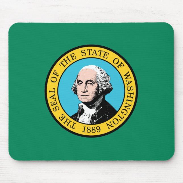Washington State Flag Mouse Pad (Front)
