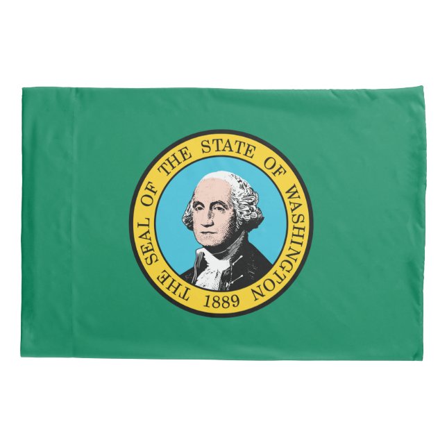 Washington State Flag Pillowcase (Back)