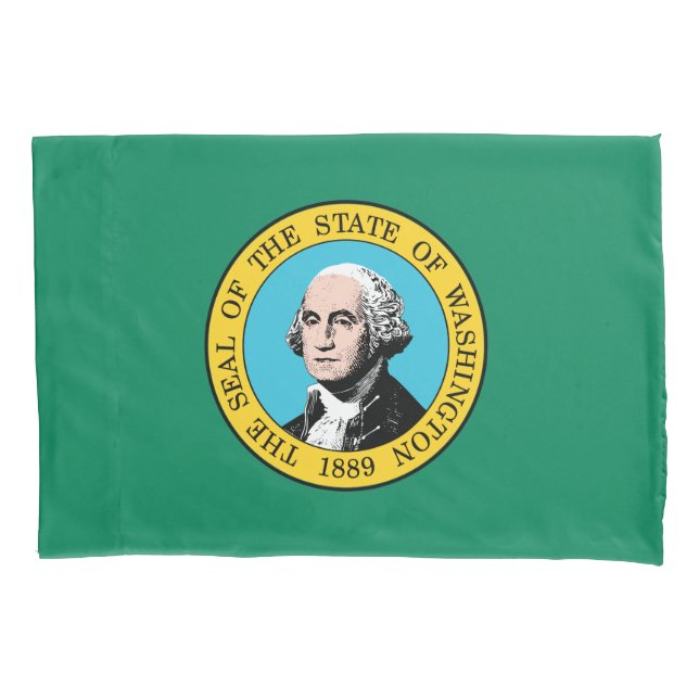 Washington State Flag Pillowcase (Front)