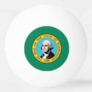 Washington State Flag Ping Pong Ball