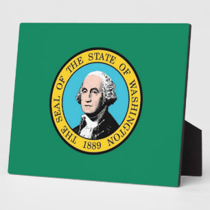 Washington State Flag Plaque