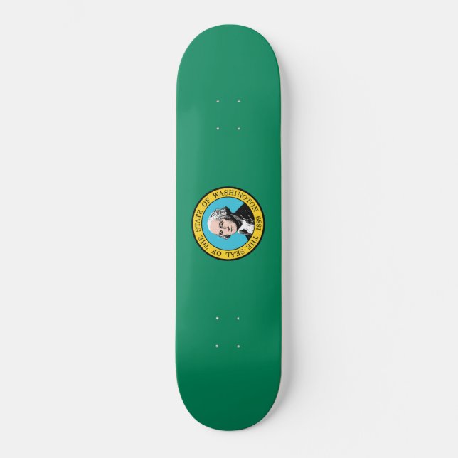 Washington State Flag Skateboard (Front)