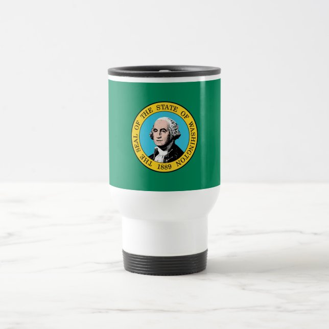 Washington State Flag Travel Mug (Center)