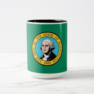 Washington State Flag Two-Tone Coffee Mug
