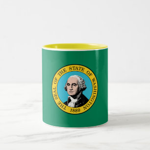 Washington State Flag Two-Tone Coffee Mug