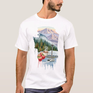 Washington State Icons Unisex Tee