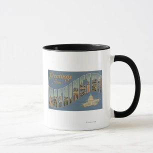 Washington (State) - Large Letter Scenes Mug