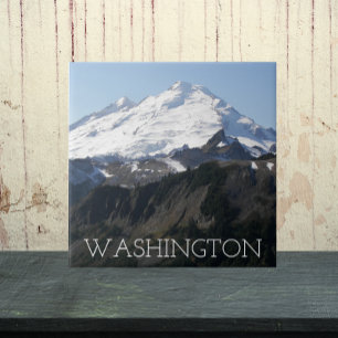 Washington State Mount Baker Landscape Ceramic Tile