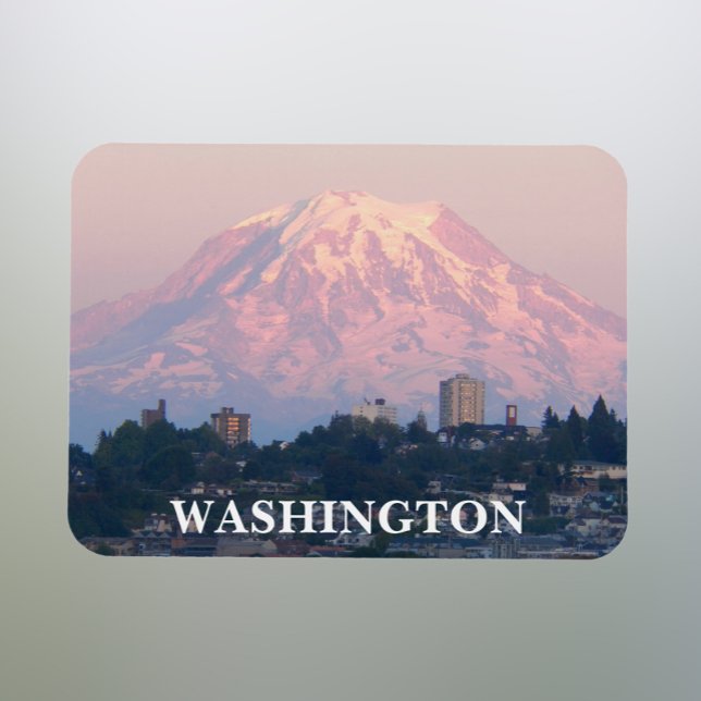 Washington State Mount Rainier Landscape Magnet (In Situ Fridge)
