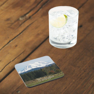 Washington State Mount Rainier Landscape Photo Coaster