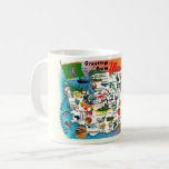 Washington State Mug<br><div class="desc">Vintage, retro Washington State Map repurposed on a mug or on any drink ware products.</div>