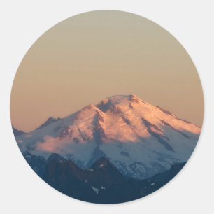 Washington State, North Cascades. Mount Baker Classic Round Sticker