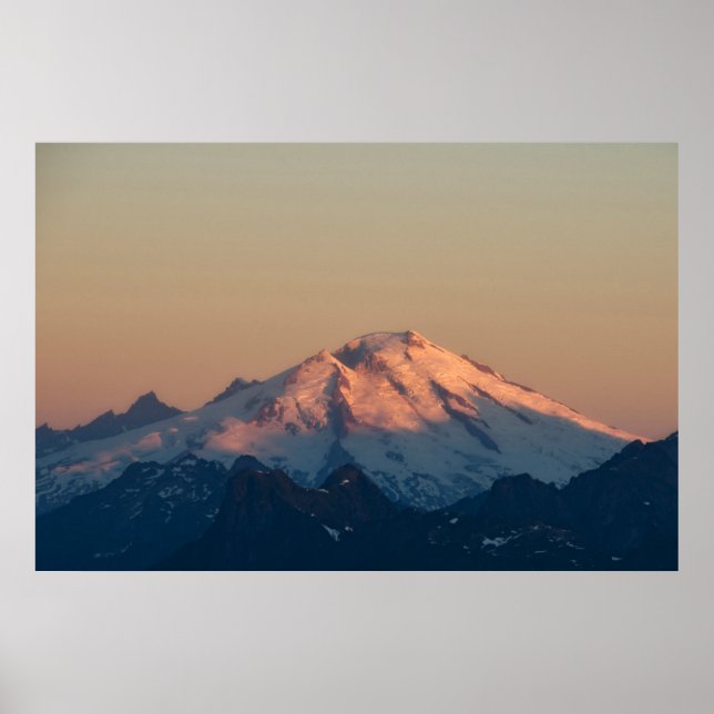 Washington State, North Cascades. Mount Baker Poster (Front)