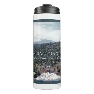 Washington State Poster Art Thermal Tumbler