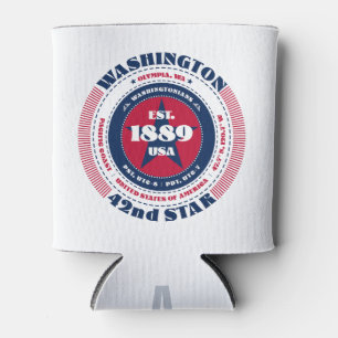 Washington State Pride Monogram Cooler