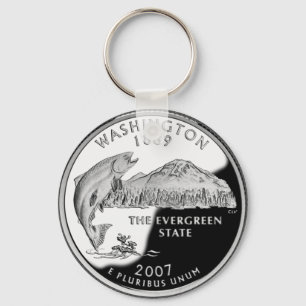 Washington State Quarter Key Ring