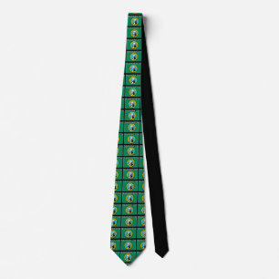 Washington State Text Flag Tie