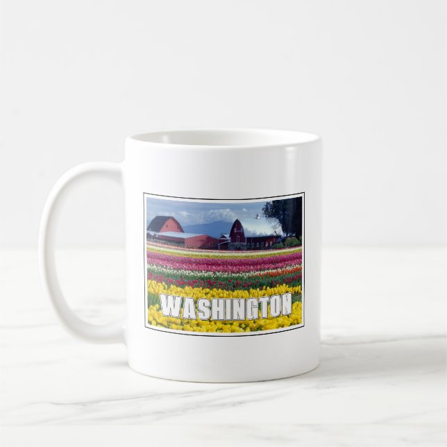 Washington State | Tulip Field Coffee Mug (Left)
