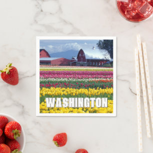 Washington State   Tulip Field Napkin
