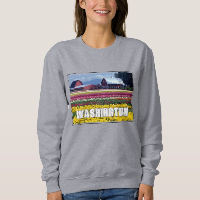 Washington State | Tulip Field Sweatshirt (Front)