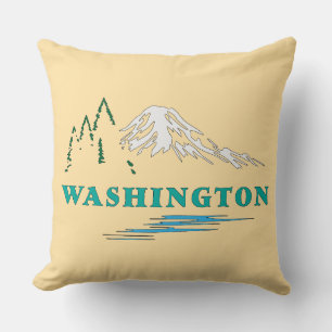 Washington State United States of America Cushion