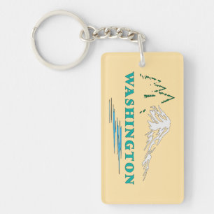 Washington State United States of America Key Ring