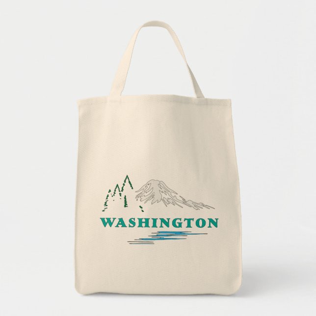 Washington State United States of America Tote Bag (Front)