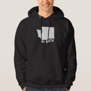 Washington State Us Home Map By Birth Hoodie