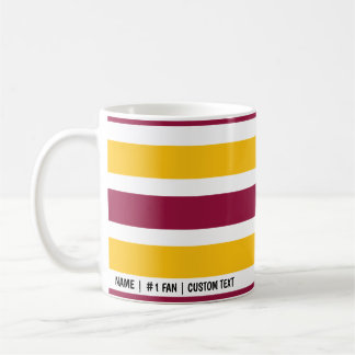 Washington Team Minimalist Color Bars Coffee Mug