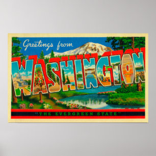 Washington - The Evergreen State Poster