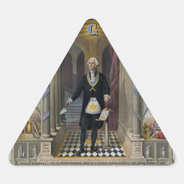 Washington The Mason II Triangle Sticker (Front)