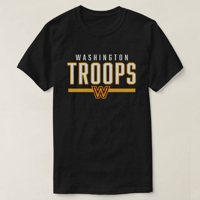 Washington Troops D.C. Football T-Shirt (Design Front)