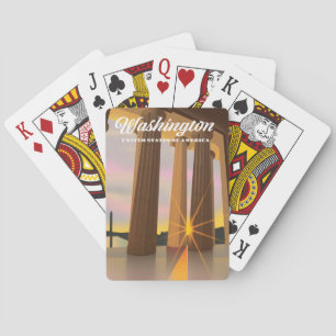 Washington United States of America Playing Cards