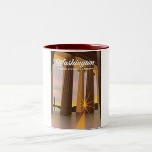 Washington United States of America Two-Tone Coffee Mug
