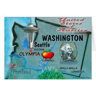 Washington USA Card