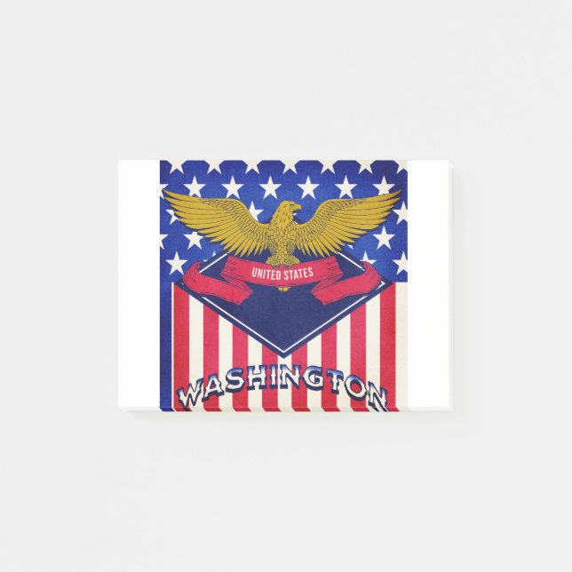 Washington USA Flag Post-it Notes (Front)