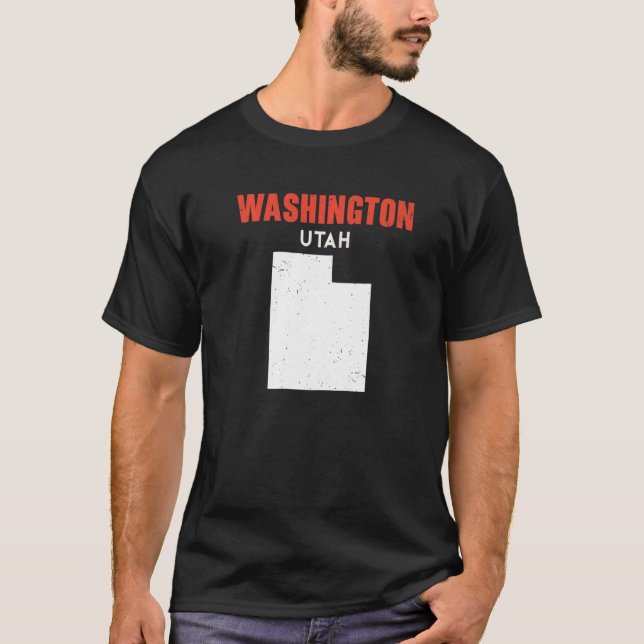 Washington Utah USA State America Travel Utahan   T-Shirt (Front)