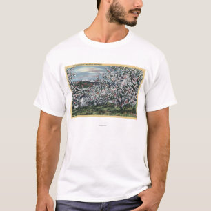 Washington - View of Apple Trees in Blossom T-Shirt