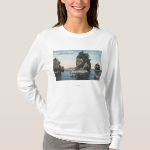 Washington - View of Cape Flattery & Tatoosh T-Shirt