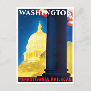 Washington vintage travel postcard