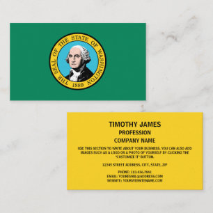 Washingtonian Flag, Flag of Washington Business Card