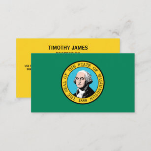 Washingtonian Flag, Flag of Washington Business Card