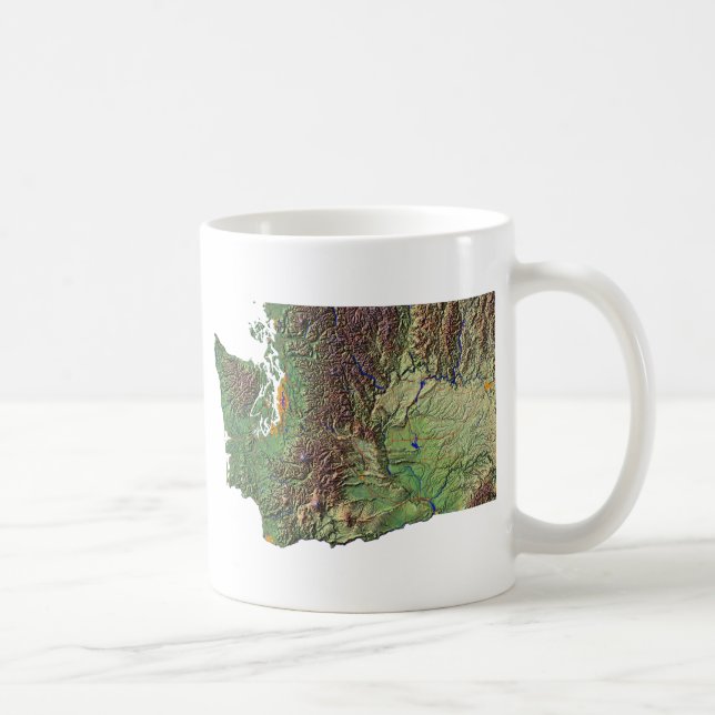 Washingtonian Flag + Map Mug (Right)