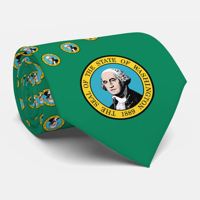 Washingtonian Flag & Seal, Flag of Washington Tie (Rolled)