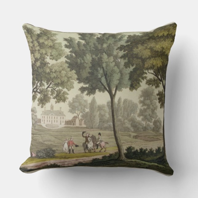 Washington's house at Mount Vernon, from 'Le Costu Cushion (Front)